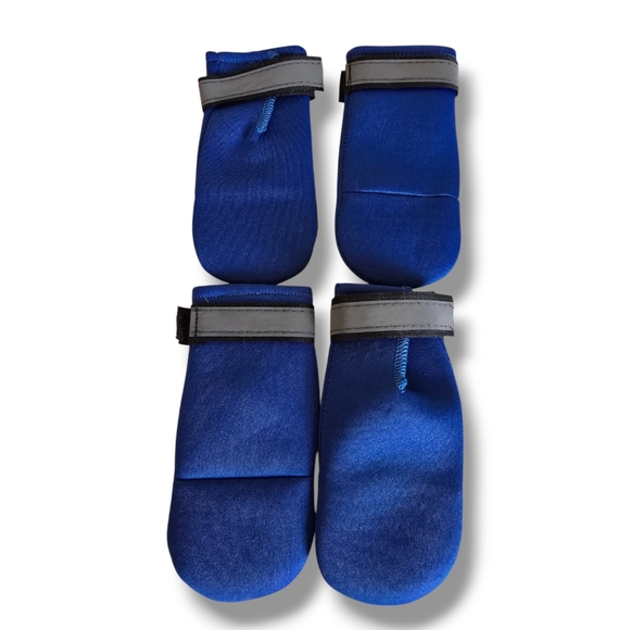 NEW 💙 PETLESO Blue Neoprene Weatherproof Dog Paw Protection Boots - Picture 8 of 16